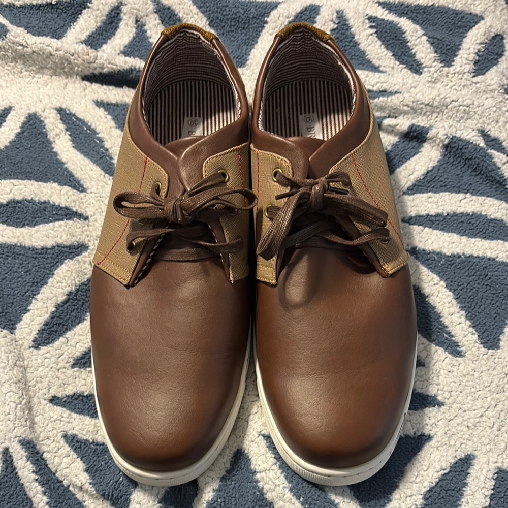 Bruno Marc Men's Brown Leather Shoes